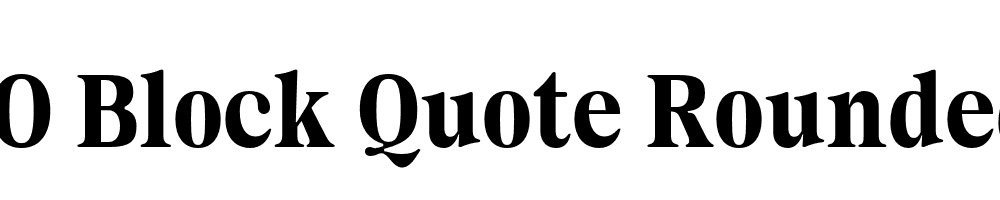 FSP DEMO Block Quote Rounded Regular