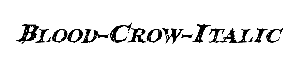 Blood-Crow-Italic