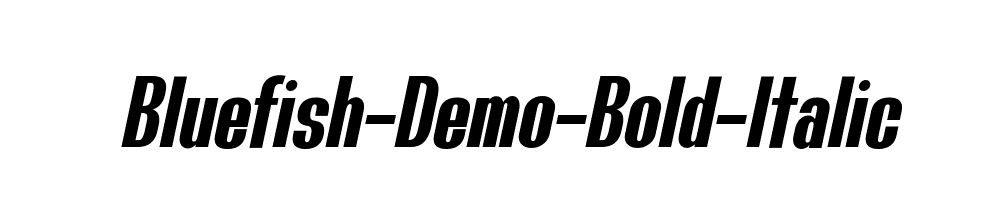 Bluefish-Demo-Bold-Italic