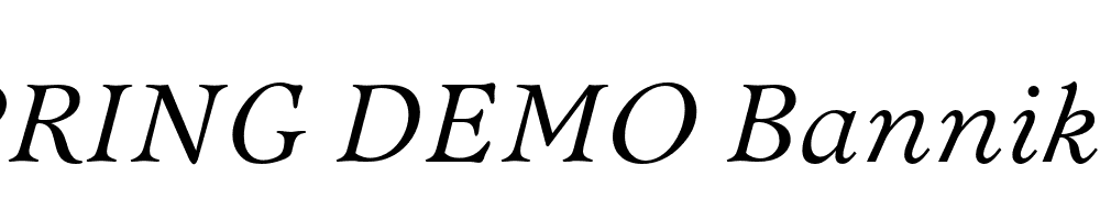  DEMO Bannikova Italic