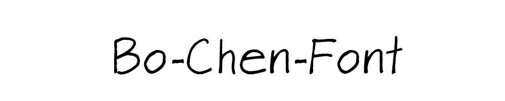 Bo-Chen-Font