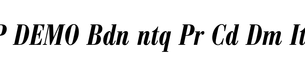 FSP DEMO Bdn ntq Pr Cd Dm Italic