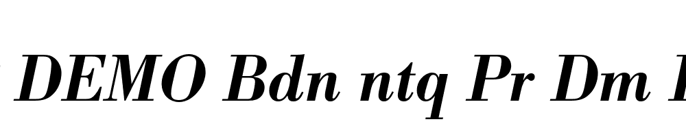 FSP DEMO Bdn ntq Pr Dm Italic