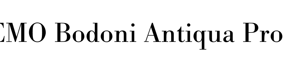 FSP DEMO Bodoni Antiqua Pro Regular