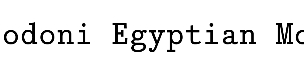 FSP DEMO Bodoni Egyptian Mono Regular