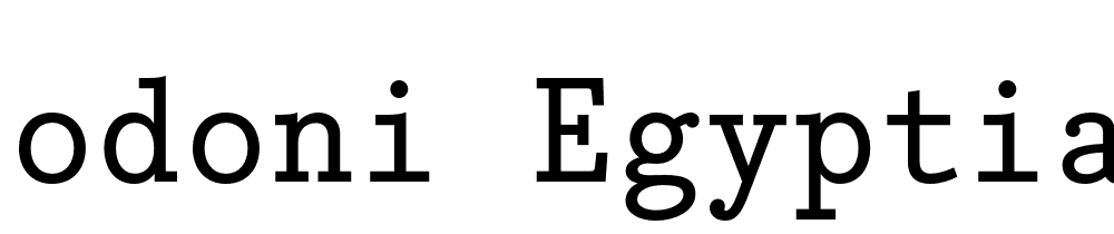 Bodoni Egyptian