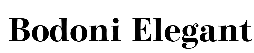 Bodoni Elegant