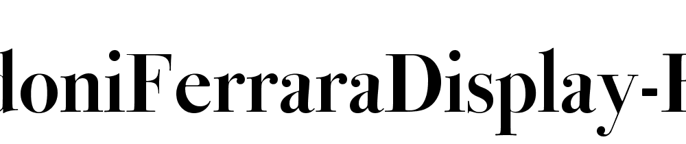 Bodoni Ferrara Display Bold