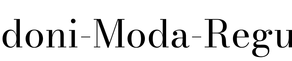 Bodoni Moda Regular