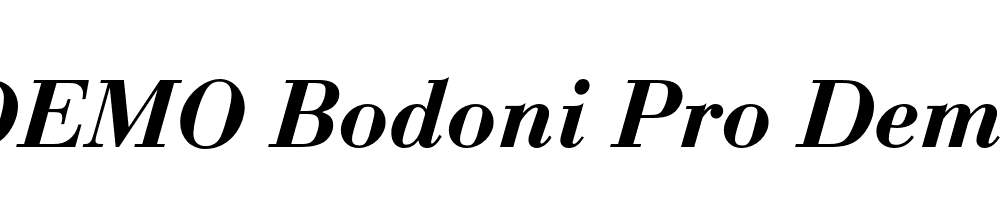 FSP DEMO Bodoni Pro Demi Italic