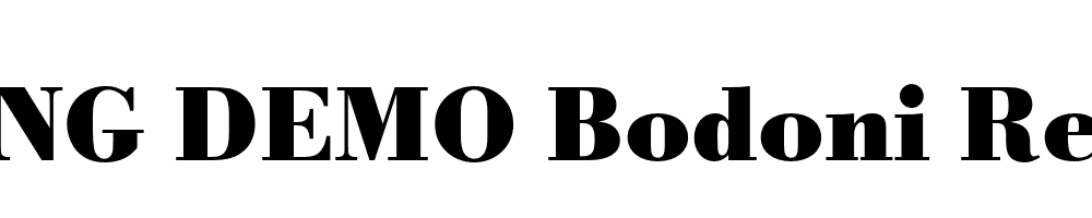  DEMO Bodoni Recut FS Bold