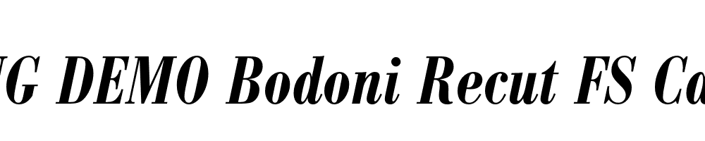  DEMO Bodoni Recut FS Cd Demi Italic