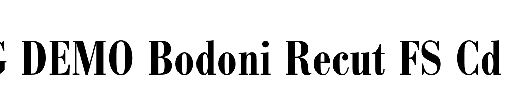  DEMO Bodoni Recut FS Cd Demi Regular