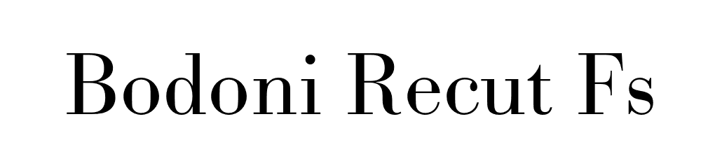 Bodoni Recut Fs