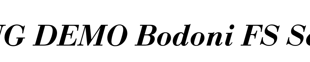  DEMO Bodoni FS Semibold Italic