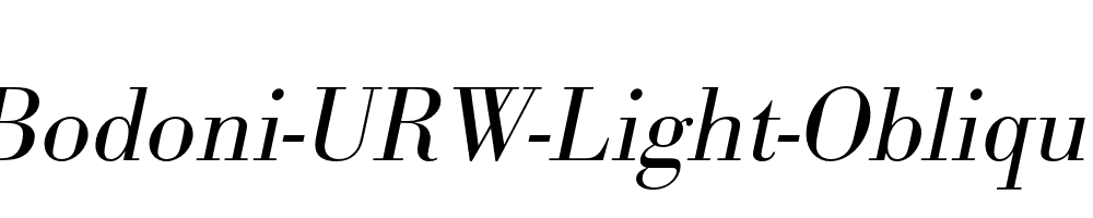 Bodoni-URW-Light-Oblique