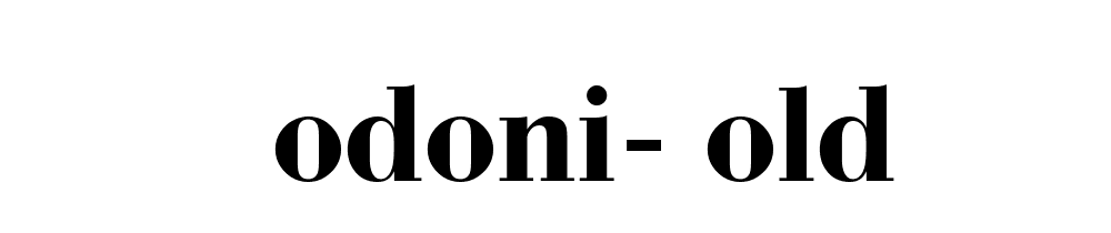 Bodoni Bold