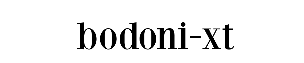 Bodoni Xt