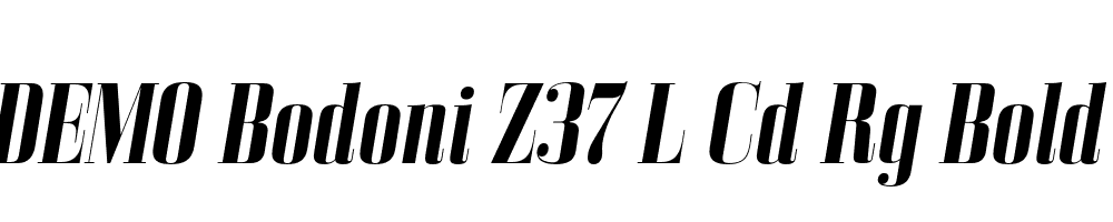 FSP DEMO Bodoni Z37 L Cd Rg Bold Italic