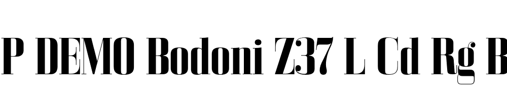 FSP DEMO Bodoni Z37 L Cd Rg Bold