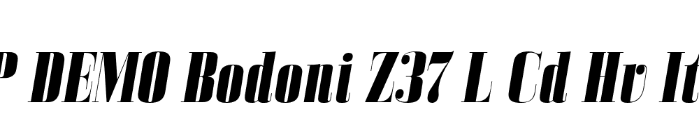 FSP DEMO Bodoni Z37 L Cd Hv Italic