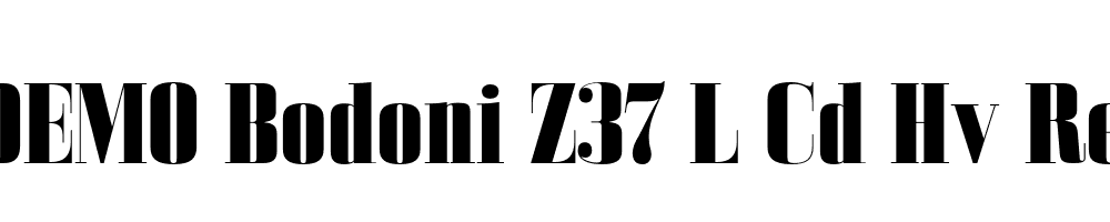 FSP DEMO Bodoni Z37 L Cd Hv Regular