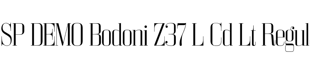 FSP DEMO Bodoni Z37 L Cd Lt Regular