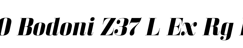 FSP DEMO Bodoni Z37 L Ex Rg Bold Italic