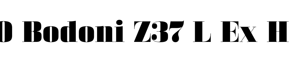 FSP DEMO Bodoni Z37 L Ex Hv Regular