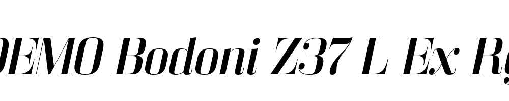 FSP DEMO Bodoni Z37 L Ex Rg Italic