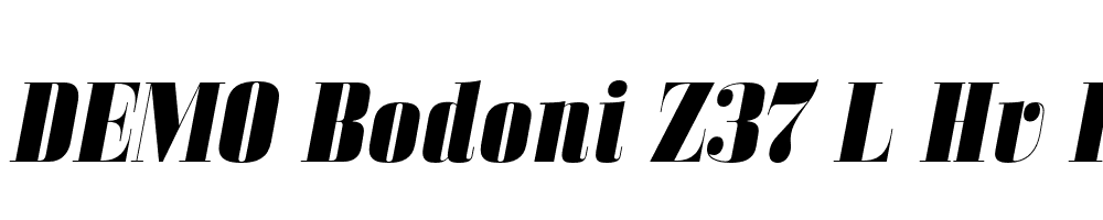 FSP DEMO Bodoni Z37 L Hv Italic