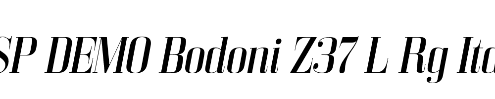 FSP DEMO Bodoni Z37 L Rg Italic