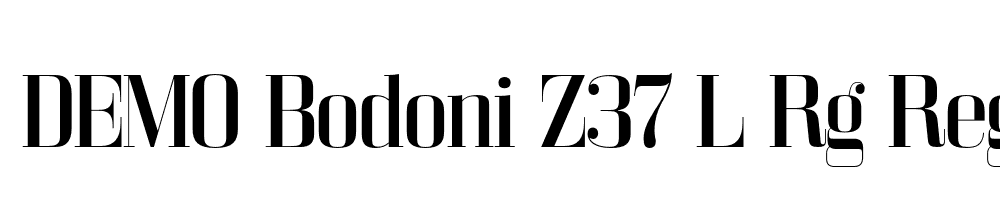 FSP DEMO Bodoni Z37 L Rg Regular