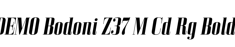 FSP DEMO Bodoni Z37 M Cd Rg Bold Italic