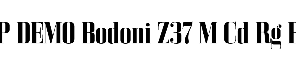 FSP DEMO Bodoni Z37 M Cd Rg Bold