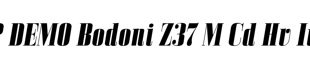 FSP DEMO Bodoni Z37 M Cd Hv Italic