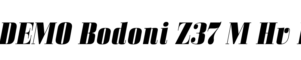 FSP DEMO Bodoni Z37 M Hv Italic