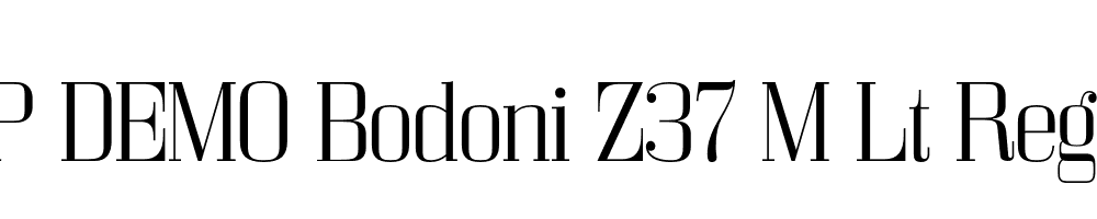 FSP DEMO Bodoni Z37 M Lt Regular