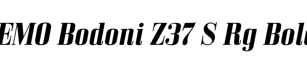 FSP DEMO Bodoni Z37 S Rg Bold Italic