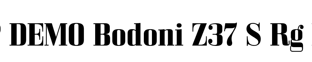 FSP DEMO Bodoni Z37 S Rg Bold