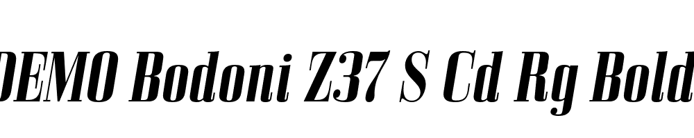 FSP DEMO Bodoni Z37 S Cd Rg Bold Italic