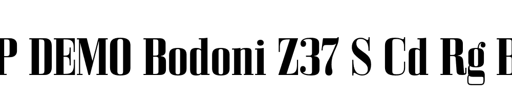 FSP DEMO Bodoni Z37 S Cd Rg Bold