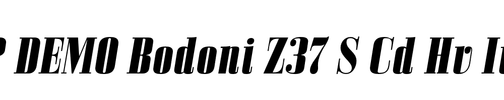 FSP DEMO Bodoni Z37 S Cd Hv Italic