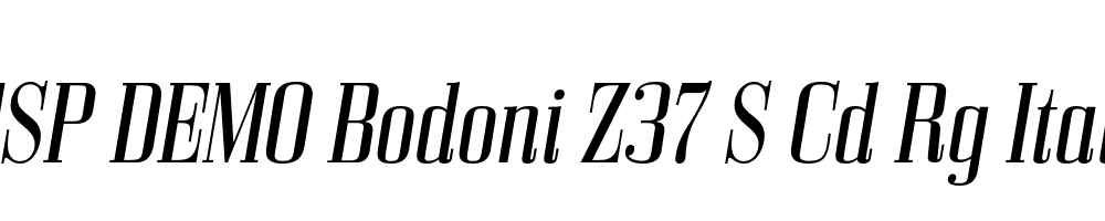 FSP DEMO Bodoni Z37 S Cd Rg Italic