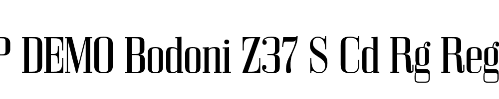 FSP DEMO Bodoni Z37 S Cd Rg Regular