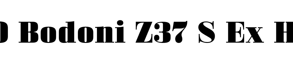 FSP DEMO Bodoni Z37 S Ex Hv Regular