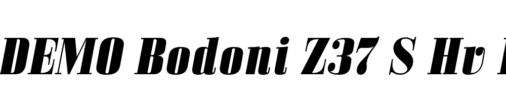 FSP DEMO Bodoni Z37 S Hv Italic