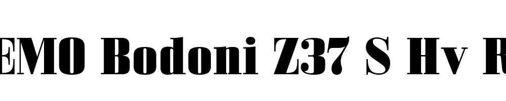 FSP DEMO Bodoni Z37 S Hv Regular