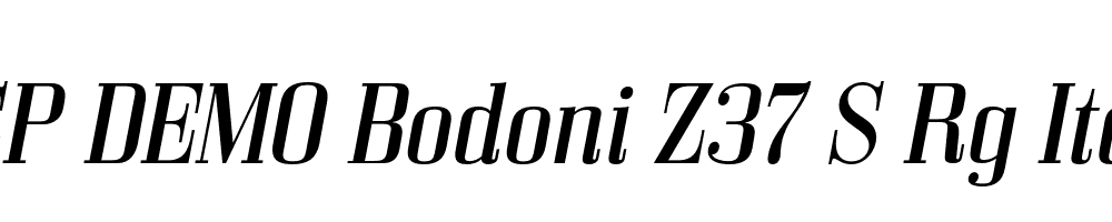 FSP DEMO Bodoni Z37 S Rg Italic