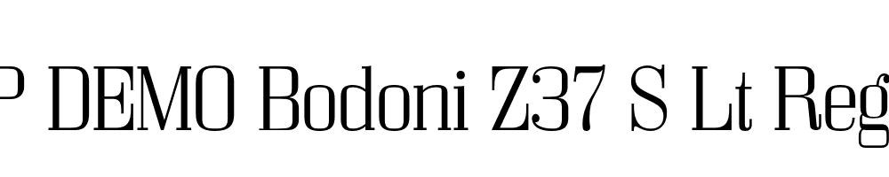 FSP DEMO Bodoni Z37 S Lt Regular